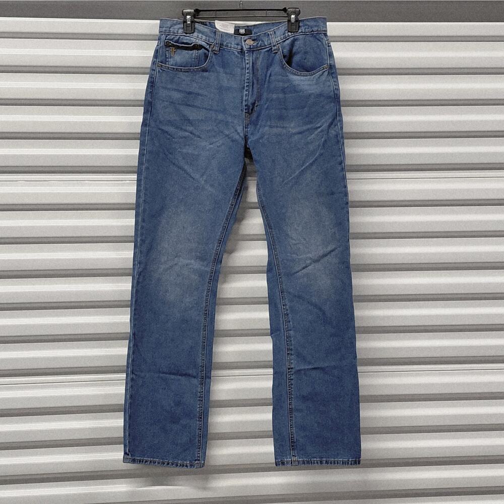 FRYE Mens Jeans Slim Bootcut Size 34x34 Medium Wash Classic Denim Work Outdoor